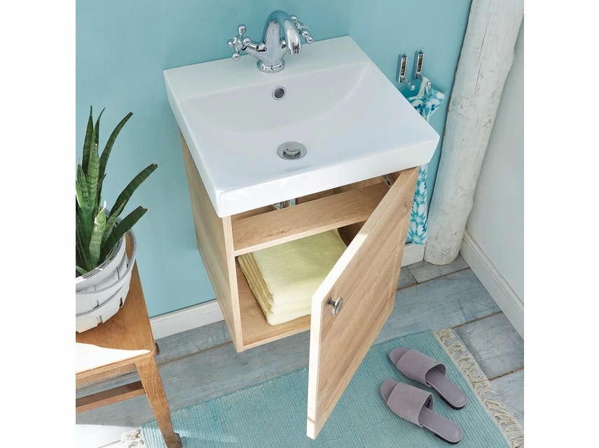 Bestpreis 🔔 Aquarell Badezimmer-Set Salzburg rechts in braun 😍 2 Bestpreis 🔔 Aquarell Badezimmer-Set Salzburg rechts in braun 😍 – Bild 2