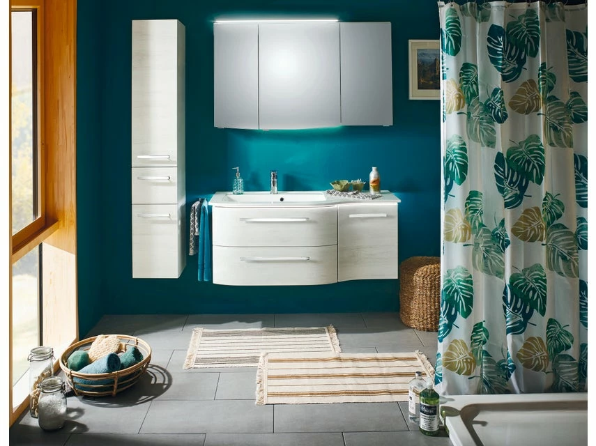 Blitzangebot 🔔 Aquarell Badezimmer-Set Cannes - 3-teilig in weiß 😍 2 Blitzangebot 🔔 Aquarell Badezimmer-Set Cannes - 3-teilig in weiß 😍 – Bild 2