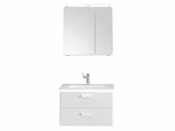 Billig 😀 Aquarell Badezimmer-Set Brügge - 3-teilig in weiß 😀