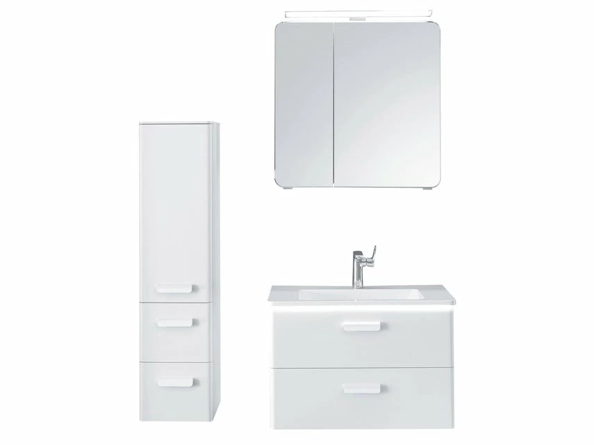 Auslauf ✔️ Aquarell Badezimmer-Set Brügge - 3-teilig in weiß 🤩 3 Auslauf ✔️ Aquarell Badezimmer-Set Brügge - 3-teilig in weiß 🤩 – Bild 3