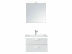 Auslauf ✔️ Aquarell Badezimmer-Set Brügge - 3-teilig in weiß 🤩