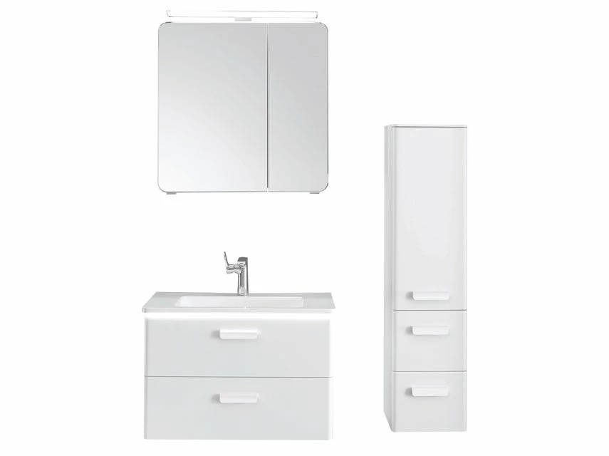 Billig 😀 Aquarell Badezimmer-Set Brügge - 3-teilig in weiß 😀 4 Billig 😀 Aquarell Badezimmer-Set Brügge - 3-teilig in weiß 😀 – Bild 4