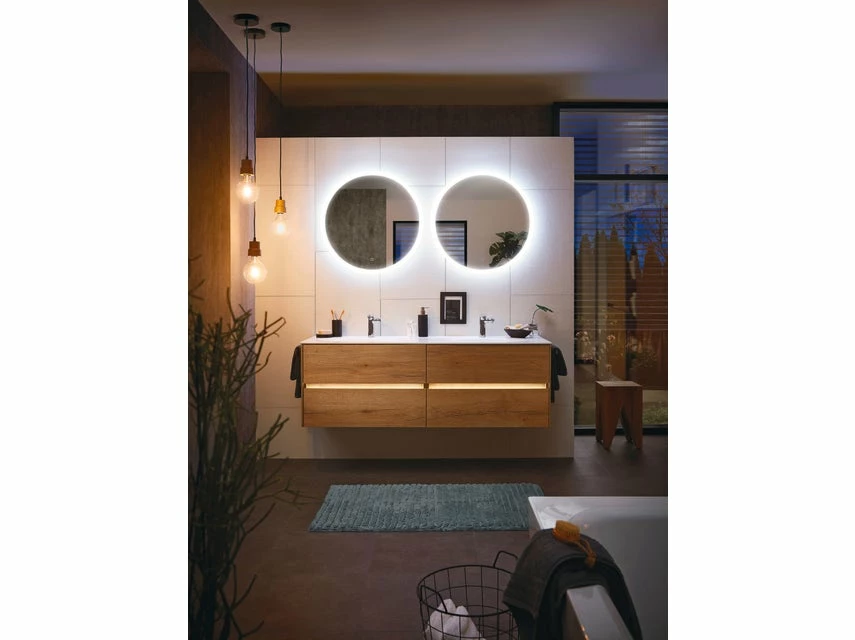 Billig 🌟 Aquarell Badezimmer-Set Mailand - 3-teilig in braun ✔️ 2 Billig 🌟 Aquarell Badezimmer-Set Mailand - 3-teilig in braun ✔️ – Bild 2