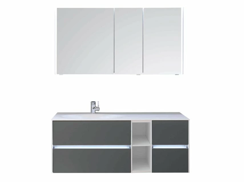 Besorgen 🛒 Aquarell Badezimmer-Set Mailand - 3-teilig in grau ✔️ 1 Besorgen 🛒 Aquarell Badezimmer-Set Mailand - 3-teilig in grau ✔️