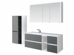 Besorgen 🛒 Aquarell Badezimmer-Set Mailand - 3-teilig in grau ✔️ 8 Besorgen 🛒 Aquarell Badezimmer-Set Mailand - 3-teilig in grau ✔️ -Badezimmerschränke Verkäufe 6685603 0600019 2 24611693