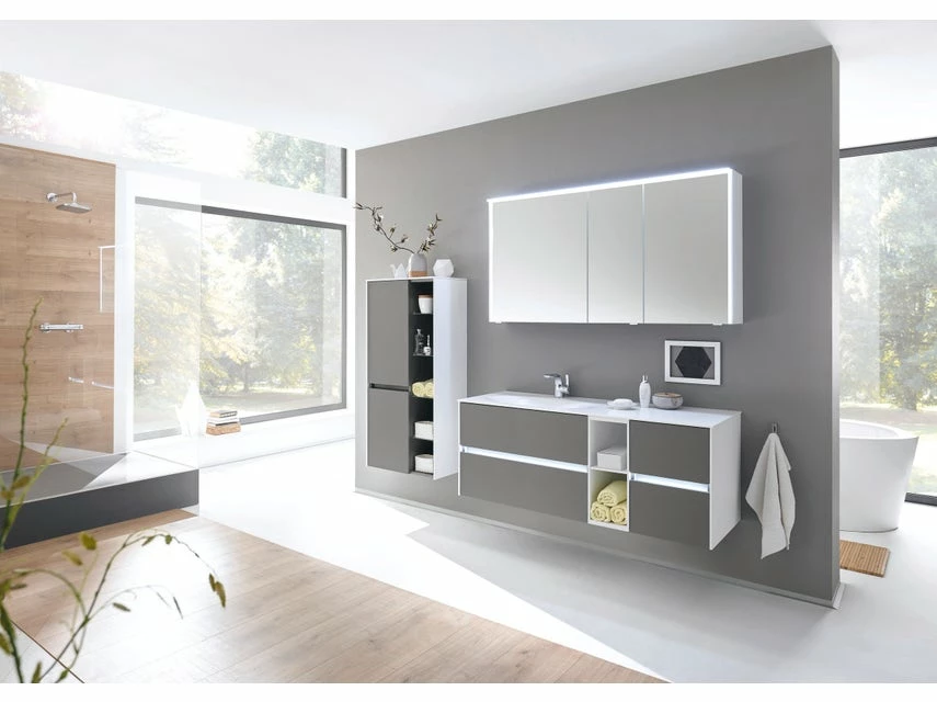 Besorgen 🛒 Aquarell Badezimmer-Set Mailand - 3-teilig in grau ✔️ 2 Besorgen 🛒 Aquarell Badezimmer-Set Mailand - 3-teilig in grau ✔️ – Bild 2