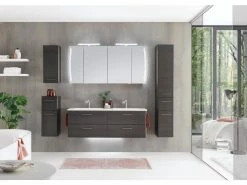 Bestes Angebot 😍 Aquarell Unterschrank Brügge - 30/73/33 cm in dunkelbraun 💯 -Badezimmerschränke Verkäufe 6685813 0600065 3 24623367