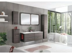 Bestes Angebot 😍 Aquarell Unterschrank Brügge - 30/73/33 cm in dunkelbraun 💯 -Badezimmerschränke Verkäufe 6685816 0600065 6 24623367