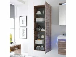 Billig 👏 Aquarell Hochschrank Bern 02 in hellbraun 💯