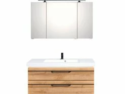 Schlussverkauf 🤩 Aquarell Badezimmer-Set Bern - 3-teilig in hellbraun 🎉