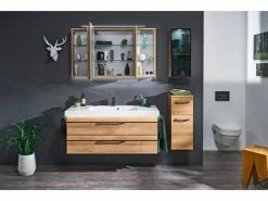 Großhandel 😉 Aquarell Highboard Bern - 30/73/33 cm in braun 🌟 -Badezimmerschränke Verkäufe 6687782 0600679 3 24572225