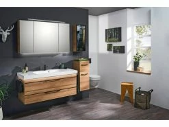 Großhandel 😉 Aquarell Highboard Bern - 30/73/33 cm in braun 🌟 -Badezimmerschränke Verkäufe 6687783 0600679 4 24572225