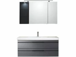 Bestpreis 😉 Aquarell Badezimmer-Set Bern - 3-teilig in schwarz 🔥