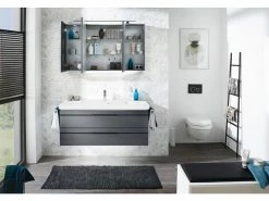 Bestpreis 😉 Aquarell Badezimmer-Set Bern - 3-teilig in schwarz 🔥 14 Bestpreis 😉 Aquarell Badezimmer-Set Bern - 3-teilig in schwarz 🔥 -Badezimmerschränke Verkäufe 6687796 0600693 3 24574768