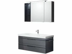 Bestpreis 😉 Aquarell Badezimmer-Set Bern - 3-teilig in schwarz 🔥 12 Bestpreis 😉 Aquarell Badezimmer-Set Bern - 3-teilig in schwarz 🔥 -Badezimmerschränke Verkäufe 6687802 0600693 9 24574768