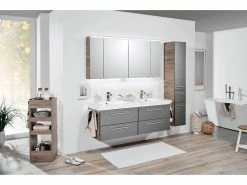 Schlussverkauf 😍 Aquarell Kosmetikwagen Bern - 35/95/35 cm in braun 🧨 -Badezimmerschränke Verkäufe 6687831 0600730 1 24575782