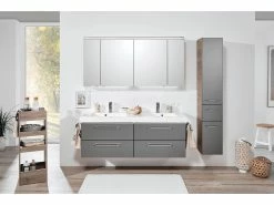 Schlussverkauf 😍 Aquarell Kosmetikwagen Bern - 35/95/35 cm in braun 🧨 -Badezimmerschränke Verkäufe 6687832 0600730 2 24575782