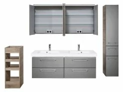 Schlussverkauf 😍 Aquarell Kosmetikwagen Bern - 35/95/35 cm in braun 🧨 -Badezimmerschränke Verkäufe 6687834 0600730 4 24575782