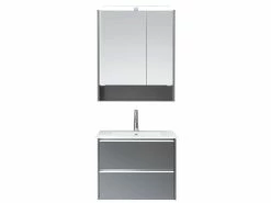 Neu 🧨 Aquarell Badezimmer-Set Bordeaux 01 - 3-teilig in grau 🎁