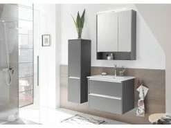 Beste Bewertungen von 🤩 Aquarell Midischrank Bordeaux - 33,3/123,7/33 cm in grau ❤️ -Badezimmerschränke Verkäufe 6688117 0600870 1 24613102