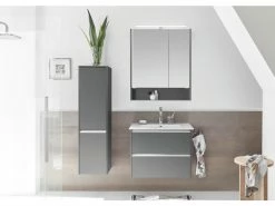 Beste Bewertungen von 🤩 Aquarell Midischrank Bordeaux - 33,3/123,7/33 cm in grau ❤️ -Badezimmerschränke Verkäufe 6688118 0600870 2 24613102