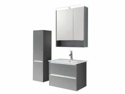 Beste Bewertungen von 🤩 Aquarell Midischrank Bordeaux - 33,3/123,7/33 cm in grau ❤️ -Badezimmerschränke Verkäufe 6688120 0600870 4 24613102