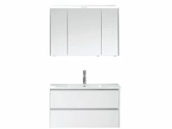 Bestpreis 🎁 Aquarell Badezimmer-Set Bordeaux 02 - 3-teilig in weiß ❤️