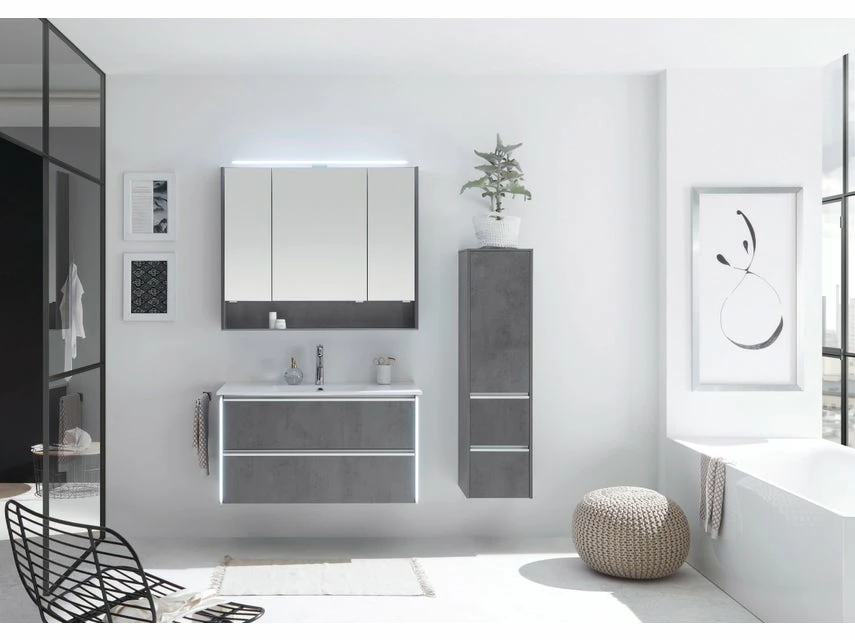 Schlussverkauf 🔔 Aquarell Badezimmer-Set Bordeaux 05 - 3-teilig in grau 👏 3 Schlussverkauf 🔔 Aquarell Badezimmer-Set Bordeaux 05 - 3-teilig in grau 👏 – Bild 3