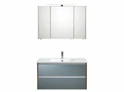 Billig 🥰 Aquarell Badezimmer-Set Bordeaux 06 - 3-teilig in grau 🔥