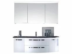 Budget 🤩 Aquarell Badezimmer-Set Rotterdam - 3-teilig in weiß 🤩