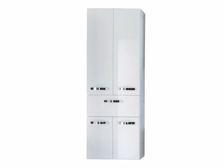 Neu ⭐ Aquarell Hochschrank Rotterdam 01 in weiß 👍 1 Neu ⭐ Aquarell Hochschrank Rotterdam 01 in weiß 👍