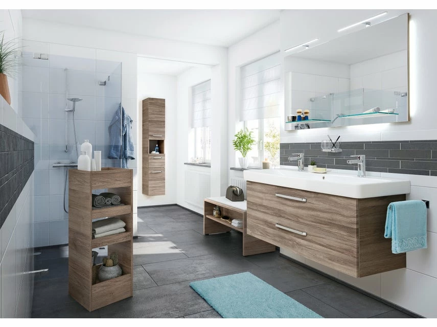 Schlussverkauf đ Aquarell Hochschrank Amsterdam - 30/168/33 cm in braun đ 2 Schlussverkauf đ Aquarell Hochschrank Amsterdam - 30/168/33 cm in braun đ â Bild 2