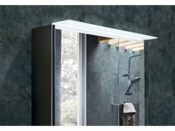 Budget 🔥 Aquarell Badezimmer-Programm Amsterdam in schwarz ✔️ -Badezimmerschränke Verkäufe 6689289 0601258 1 24622286