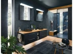 Budget 🔥 Aquarell Badezimmer-Programm Amsterdam in schwarz ✔️