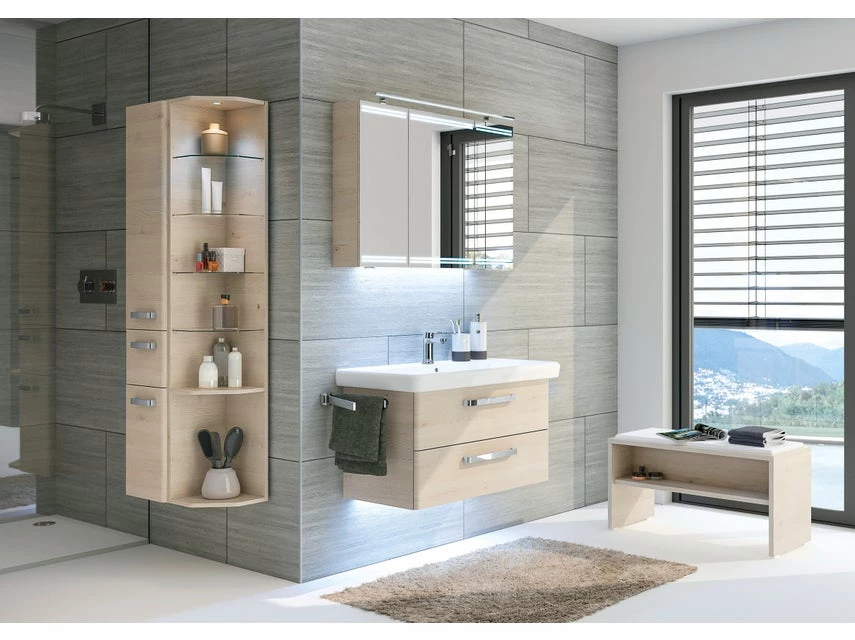 Billig 😍 Aquarell Badezimmer-Set Prag - 3-teilig in hellbraun 🎁 2 Billig 😍 Aquarell Badezimmer-Set Prag - 3-teilig in hellbraun 🎁 – Bild 2