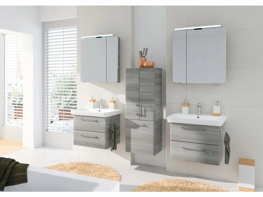 Bestes Angebot 😀 Aquarell Badezimmer-Set Prag - 3-teilig in grau 🛒 3 Bestes Angebot 😀 Aquarell Badezimmer-Set Prag - 3-teilig in grau 🛒 – Bild 3