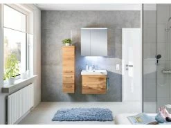 Am billigsten ⌛ Aquarell Badezimmer-Set Prag - 3-teilig in braun 👏 -Badezimmerschränke Verkäufe 6689333 0601300 1 24611700