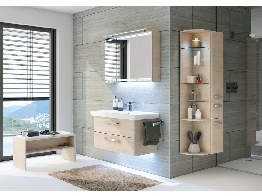 Neu 💯 Aquarell Hochschrank Prag - 30/168/33 cm in braun 🔔 2 Neu 💯 Aquarell Hochschrank Prag - 30/168/33 cm in braun 🔔 – Bild 2