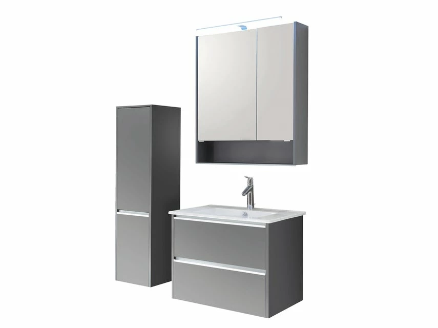 Neu 🧨 Aquarell Badezimmer-Set Bordeaux 01 - 3-teilig in grau 🎁 3 Neu 🧨 Aquarell Badezimmer-Set Bordeaux 01 - 3-teilig in grau 🎁 – Bild 3