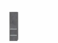 Budget ❤️ Aquarell Midischrank Bordeaux - 33,3/123,7/33 cm in grau 👍