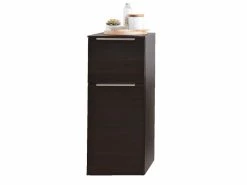 Schlussverkauf 😀 Aquarell Highboard Neapel - 30/73/33 cm in dunkelbraun 🔥