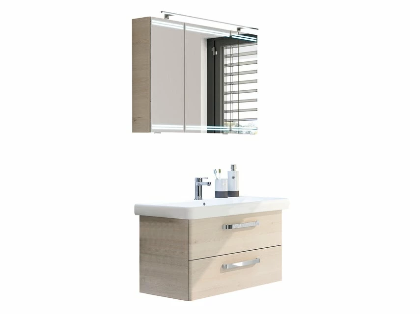 Billig 😍 Aquarell Badezimmer-Set Prag - 3-teilig in hellbraun 🎁 1 Billig 😍 Aquarell Badezimmer-Set Prag - 3-teilig in hellbraun 🎁