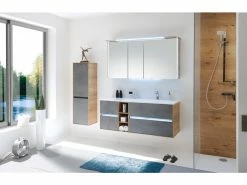 Am billigsten 🔥 Badezimmer-Set Mondo Baleno 04 in grau 🔥