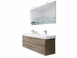 Beste Bewertungen von ✔️ Aquarell Badezimmer-Programm Amsterdam in braun ✨