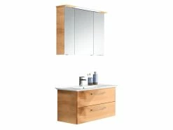 Billig 👏 Aquarell Badezimmer-Set Prag - 3-teilig in braun ✔️