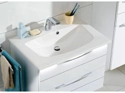 Angebote ✨ Aquarell Badezimmer-Set Brüssel 02 - 3-teilig in grau 🛒 -Badezimmerschränke Verkäufe 6780063 0611080 3 24612493