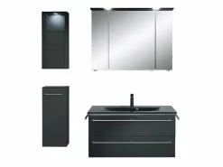 Bester Verkauf ✔️ Aquarell Vitrinen-Wandschrank Brüssel - 30/70,3/17 cm in schwarz ⭐ -Badezimmerschränke Verkäufe 6780147 0611161 5 24612873