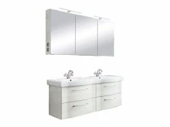 Rabatt 🔥 Aquarell Badezimmer-Set Athen 05 - 3-teilig in weiß 🌟