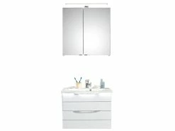 Angebote ✨ Aquarell Badezimmer-Set Brüssel 02 - 3-teilig in grau 🛒