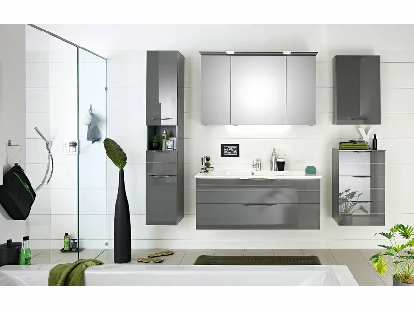 Neu 🌟 Aquarell Hochschrank Brüssel - 30/168/33 cm in grau 🌟 3 Neu 🌟 Aquarell Hochschrank Brüssel - 30/168/33 cm in grau 🌟 – Bild 3